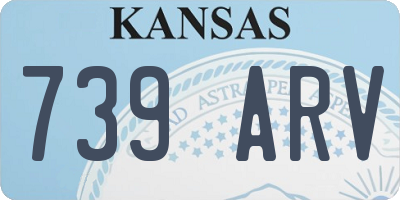 KS license plate 739ARV
