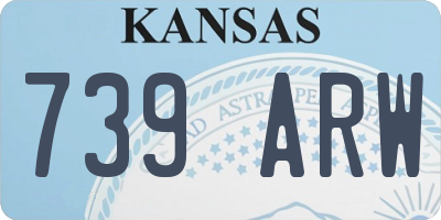 KS license plate 739ARW