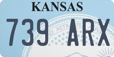 KS license plate 739ARX
