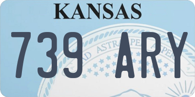 KS license plate 739ARY