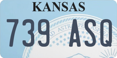 KS license plate 739ASQ