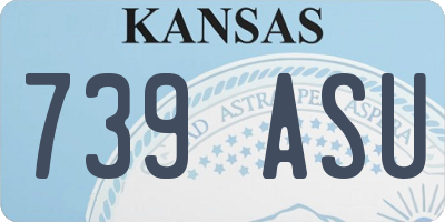 KS license plate 739ASU