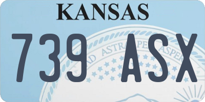 KS license plate 739ASX
