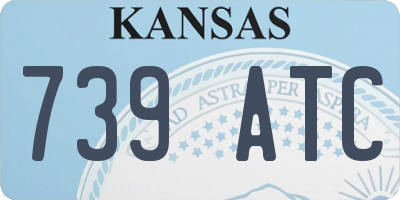 KS license plate 739ATC