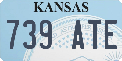 KS license plate 739ATE