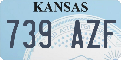 KS license plate 739AZF