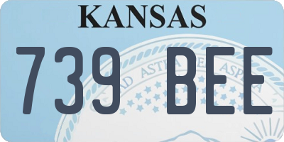 KS license plate 739BEE