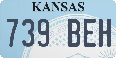 KS license plate 739BEH