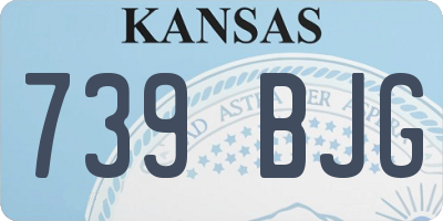 KS license plate 739BJG