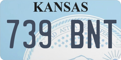 KS license plate 739BNT