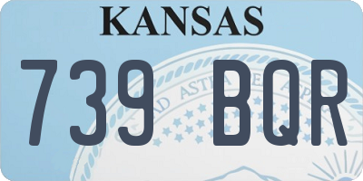 KS license plate 739BQR