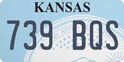 KS license plate 739BQS