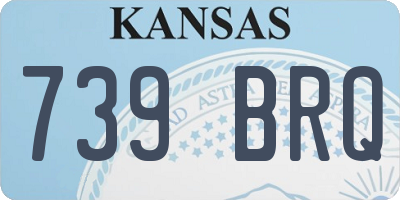 KS license plate 739BRQ