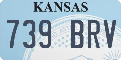 KS license plate 739BRV