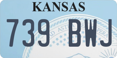 KS license plate 739BWJ