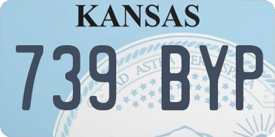KS license plate 739BYP