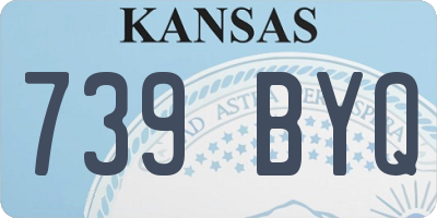 KS license plate 739BYQ