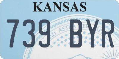 KS license plate 739BYR