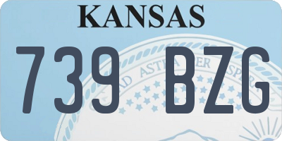 KS license plate 739BZG