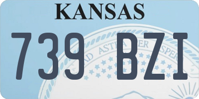 KS license plate 739BZI