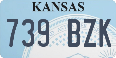 KS license plate 739BZK