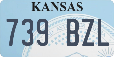 KS license plate 739BZL