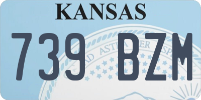 KS license plate 739BZM