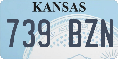KS license plate 739BZN