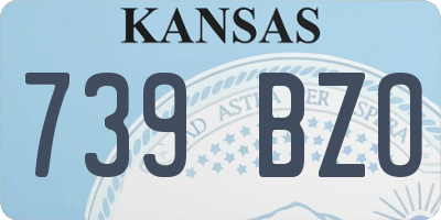 KS license plate 739BZO