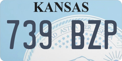 KS license plate 739BZP