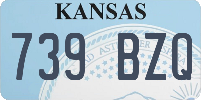 KS license plate 739BZQ