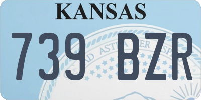 KS license plate 739BZR