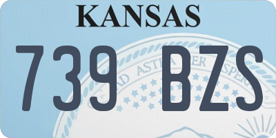 KS license plate 739BZS