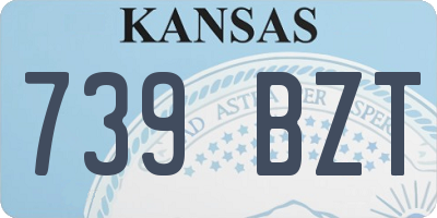 KS license plate 739BZT