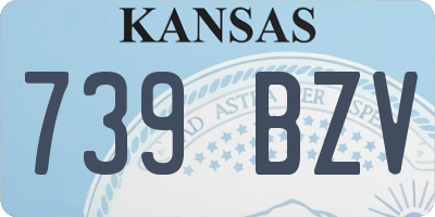 KS license plate 739BZV