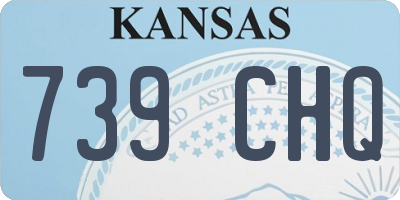 KS license plate 739CHQ