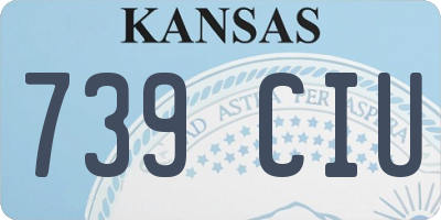 KS license plate 739CIU