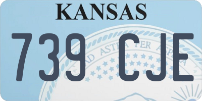 KS license plate 739CJE