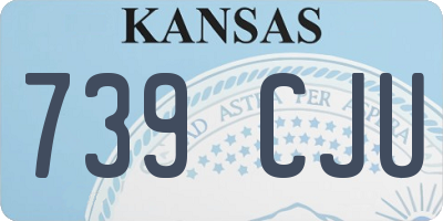 KS license plate 739CJU