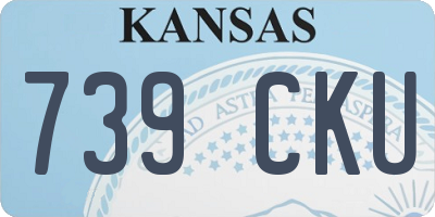 KS license plate 739CKU