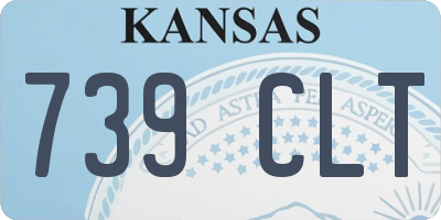 KS license plate 739CLT