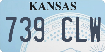 KS license plate 739CLW