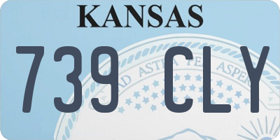 KS license plate 739CLY