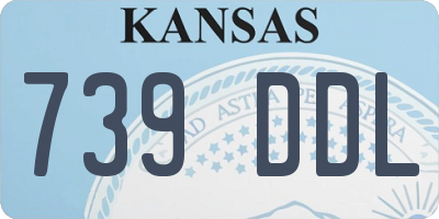 KS license plate 739DDL