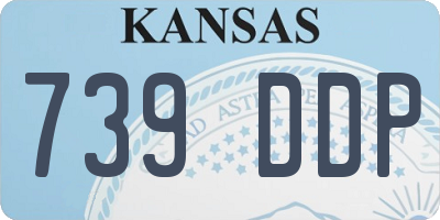 KS license plate 739DDP