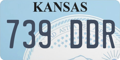 KS license plate 739DDR