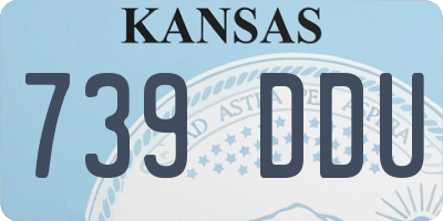 KS license plate 739DDU
