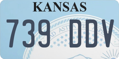 KS license plate 739DDV