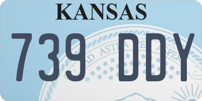 KS license plate 739DDY