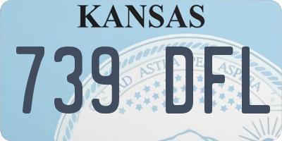 KS license plate 739DFL